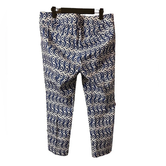 ANN TAYLOR CARNEGIE PATTERNED CROPPED PANTS - Picture 2 of 5